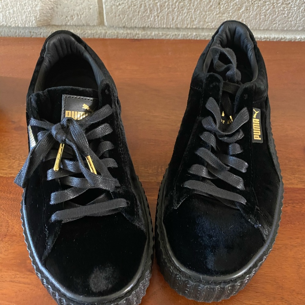Black Velvet Fenty Creepers
